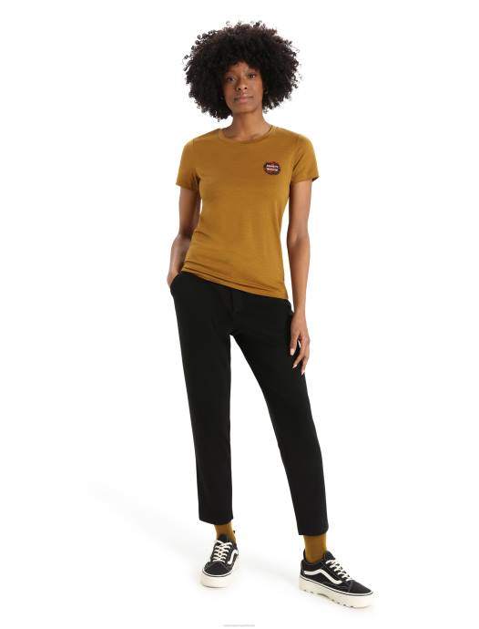 Icebreaker vrouwen merino tech lite ii T-shirt met korte mouwen naturel alpenkruidnagel XXNJ812 kleding