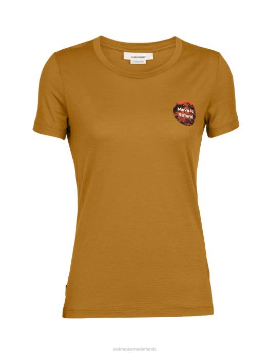 Icebreaker vrouwen merino tech lite ii T-shirt met korte mouwen naturel alpenkruidnagel XXNJ812 kleding