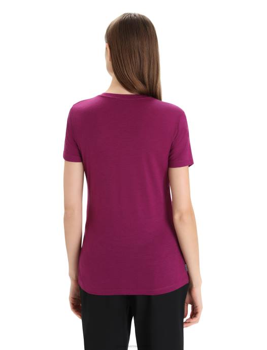 Icebreaker vrouwen merino tech lite ii T-shirt met korte mouwenga bes XXNJ604 kleding