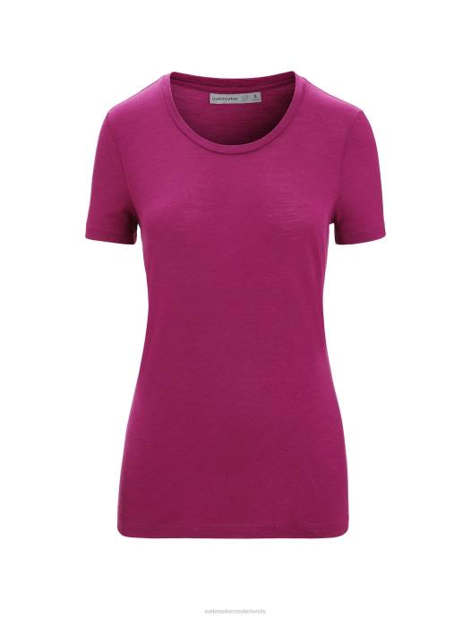 Icebreaker vrouwen merino tech lite ii T-shirt met korte mouwenga bes XXNJ604 kleding