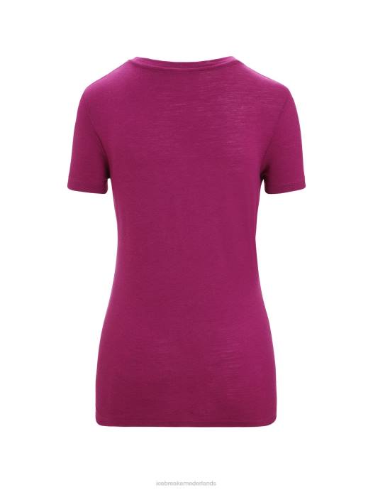 Icebreaker vrouwen merino tech lite ii T-shirt met korte mouwenga bes XXNJ604 kleding