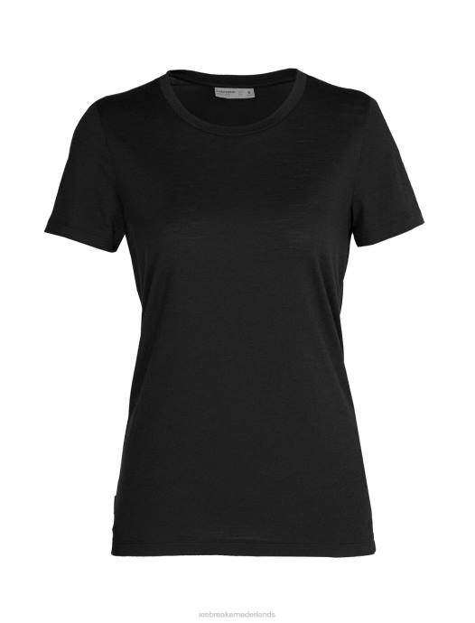 Icebreaker vrouwen merino tech lite ii T-shirt met korte mouwenzwart XXNJ599 kleding