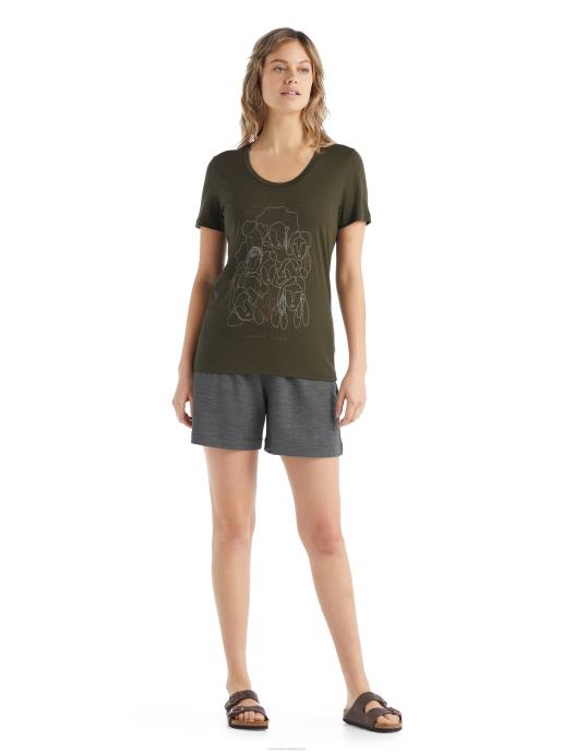 Icebreaker vrouwen merino tech lite ii scoop t-shirt met korte mouwen cirkelladen XXNJ929 kleding