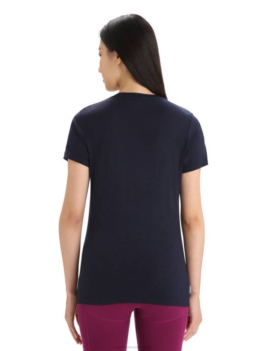 Icebreaker vrouwen merino tech lite ii scoop t-shirt met korte mouwen nature celebrationmiddernacht marine XXNJ632 kleding