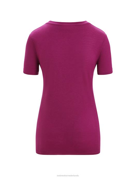 Icebreaker vrouwen merino tech lite ii t-shirt met korte mouwen moonphasega bes XXNJ614 kleding