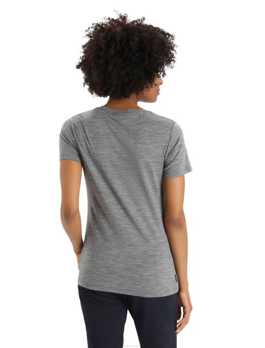 Icebreaker vrouwen merino tech lite ii t-shirt met korte mouwen mountain geologygritsteen heide XXNJ630 kleding