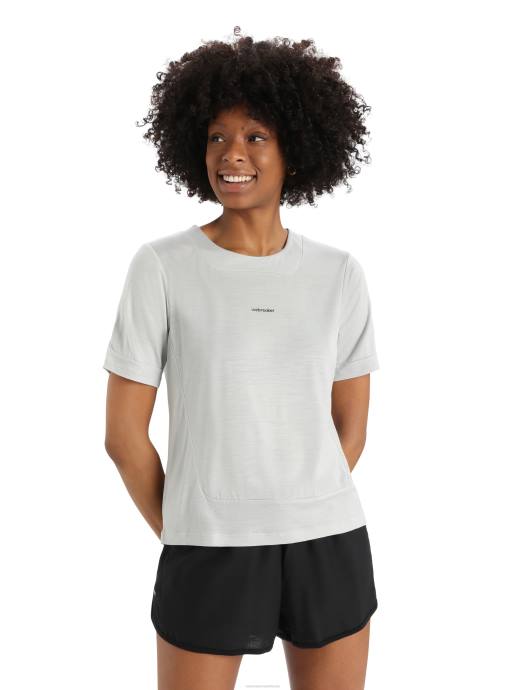 Icebreaker vrouwen zoneknit merino boxy T-shirt met korte mouwenether XXNJ893 kleding