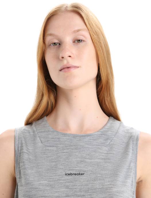 Icebreaker vrouwen zoneknit merino tanktopmetro heide XXNJ656 kleding