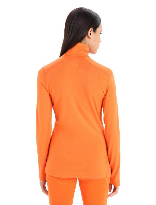 Icebreaker vrouwen merino 200 oasis thermische top met lange mouwen en halve ritsflash XXNJ899 kleding