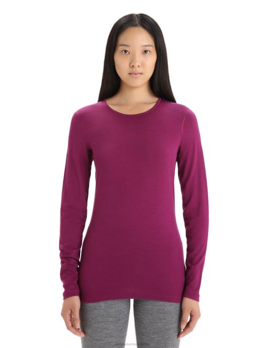 Icebreaker vrouwen merino 200 oasis thermotop met lange mouwen en ronde halsga bes XXNJ560 kleding