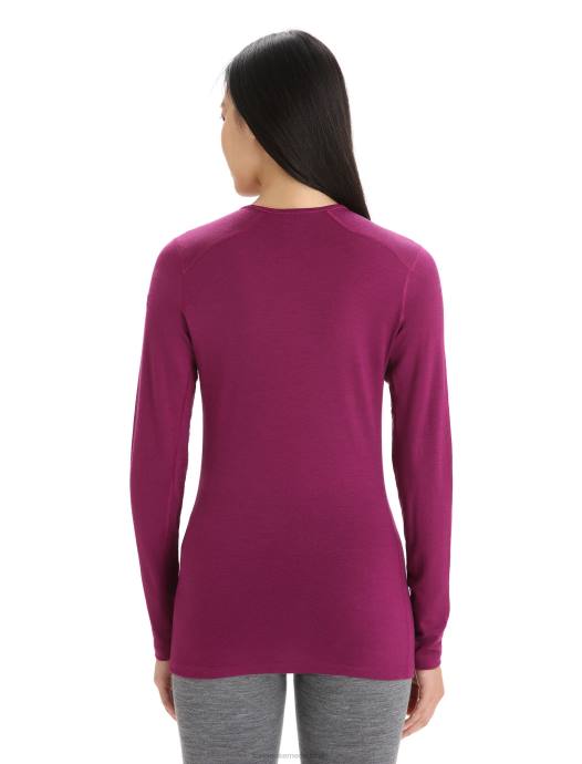 Icebreaker vrouwen merino 200 oasis thermotop met lange mouwen en ronde halsga bes XXNJ560 kleding