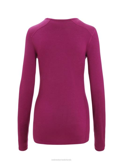 Icebreaker vrouwen merino 200 oasis thermotop met lange mouwen en ronde halsga bes XXNJ560 kleding