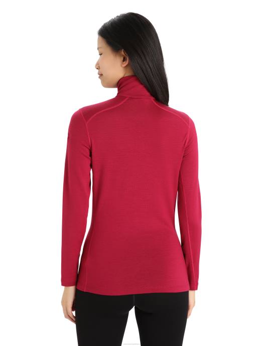 Icebreaker vrouwen merino 260 tech thermische top met lange mouwen en halve ritskers XXNJ859 kleding