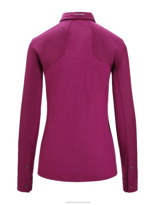 Icebreaker vrouwen Merino wandeltop met lange mouwenga bes XXNJ692 kleding