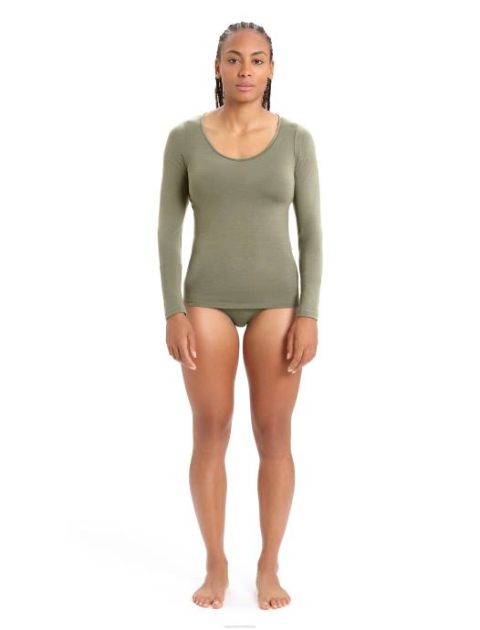 Icebreaker vrouwen merino sirene long sleeve sweetheart topladen XXNJ551 kleding