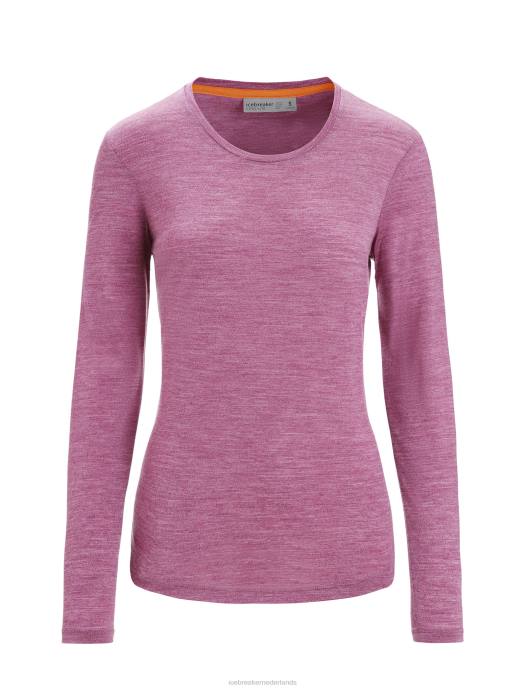 Icebreaker vrouwen merino sphere ii T-shirt met lange mouwenga bessenheide XXNJ691 kleding