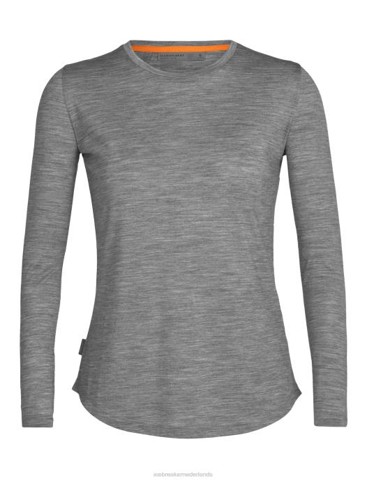 Icebreaker vrouwen merino sphere ii T-shirt met lange mouwenmetro heide XXNJ688 kleding